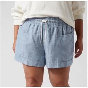 Athleta Cabo Linen 4" Pockets Shorts US Women's 24 Plus